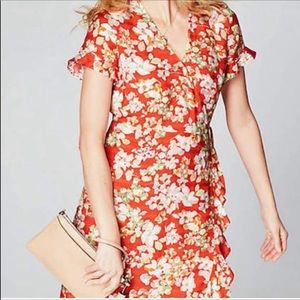 J Jill floral wrap dress